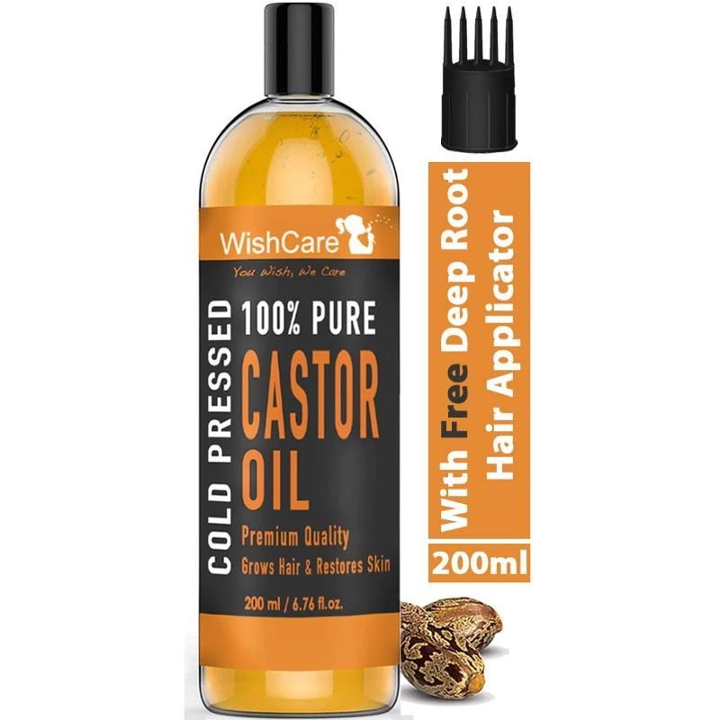 Wishcare Unrefinded & Cold Pressed Extra-Virgin Coconut Oil & Castor Oil, 700 ml-4.webp